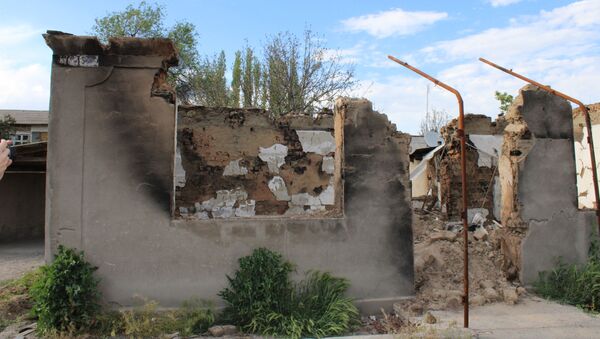 Разрушенные дома в Кордайском районе - Sputnik Казахстан