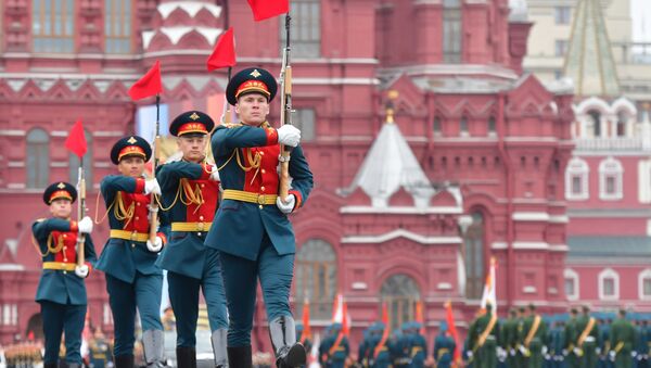 Военный парад, посвящённый 74-й годовщине Победы в Великой Отечественной войне - Sputnik Казахстан