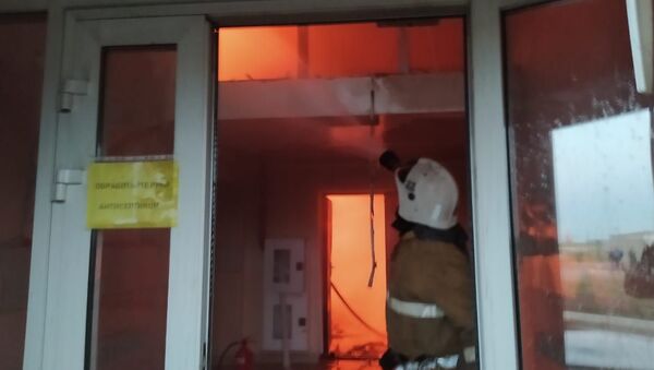 Крупный пожар произошел в селе Акмол Акмолинской области - Sputnik Казахстан