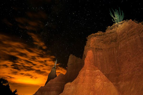 Ночное звездное небо над пустыней Tatacoa в Колумбии  - Sputnik Қазақстан
