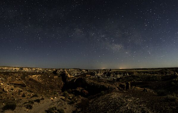 Звездное небо над Национальным парком Петрифиед Форест в Аризоне  - Sputnik Казахстан