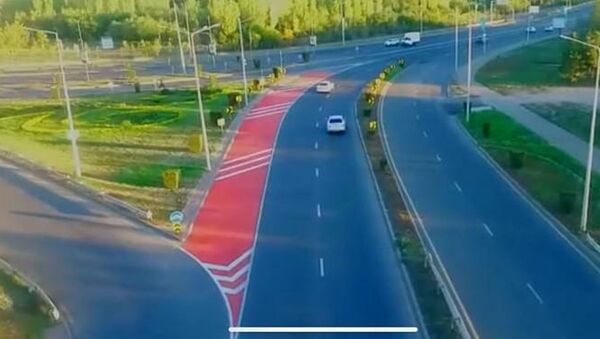 Красная разметка на дорогах Нур-Султана - Sputnik Казахстан