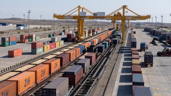 Сухой порт KTZE-Khorgos Gateway крупнейший в Центральной Азии, площадь - 102,8 гектара - Sputnik Казахстан