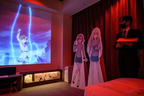Японский отель в городе Токородзаве, в оформлении номеров которого были использованы изображения персонажей из различных аниме  - Sputnik Казахстан