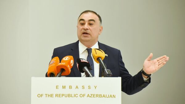 Чрезвычайный и полномочный посол Азербайджана в Казахстане Рашад Мамедов - Sputnik Казахстан
