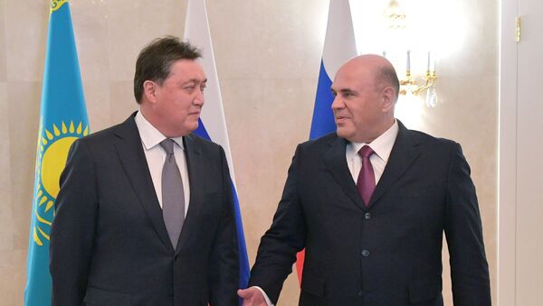 Премьер-министр РФ М. Мишустин встретился с премьер-министром Казахстана А. Маминым - Sputnik Казахстан