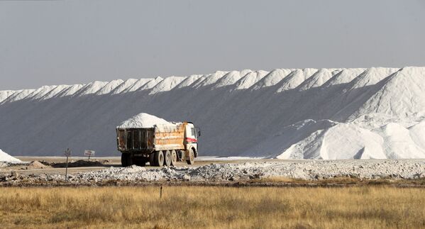 Добыча соли на озере Туз в Турции - Sputnik Қазақстан