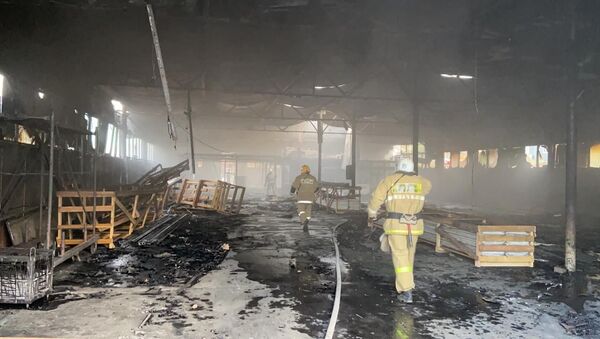 Крупный пожар произошел в Алматы - Sputnik Казахстан