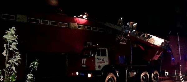 Пожар в ТД Арай - Sputnik Казахстан