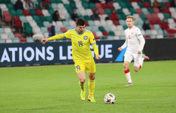 Сборная Казахстана по футболу проиграла Беларуси в Лиге наций Сборная Казахстана по футболу проиграла Беларуси в Лиге наций - Sputnik Казахстан