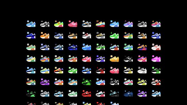 Иконки приложений на экране iPhone теперь можно превратить в кроссовки Nike Air Max  - Sputnik Казахстан
