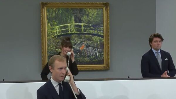 Картину Бэнкси продали на аукционе за 10 миллионов долларов  - Sputnik Казахстан