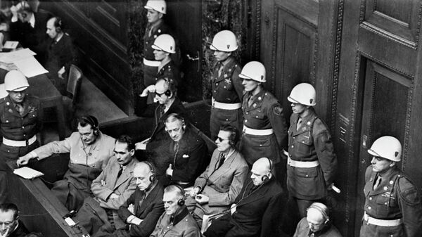 Нюрнбергский процесс, архивное фото Нюрнбергский процесс, архивное фото - Sputnik Казахстан