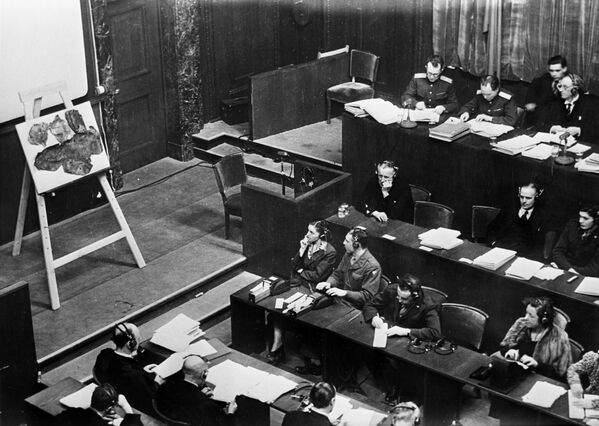 В зале суда Нюрнбергского процесса - Sputnik Казахстан