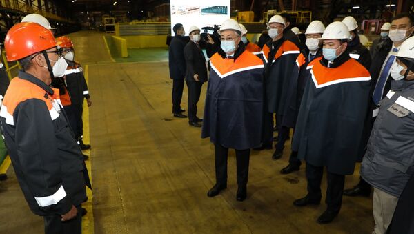 Глава государства посетил металлургический комбинат АО АрселорМиттал Темиртау - Sputnik Казахстан