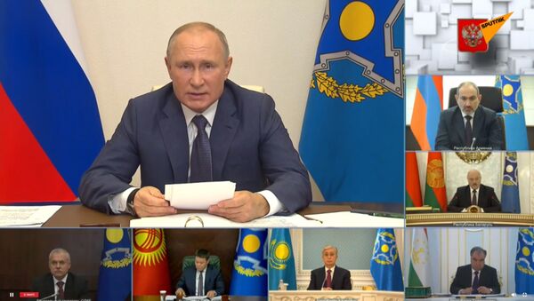 Заседание Совета коллективной безопасности ОДКБ с участием глав государств - трансляция  - Sputnik Қазақстан