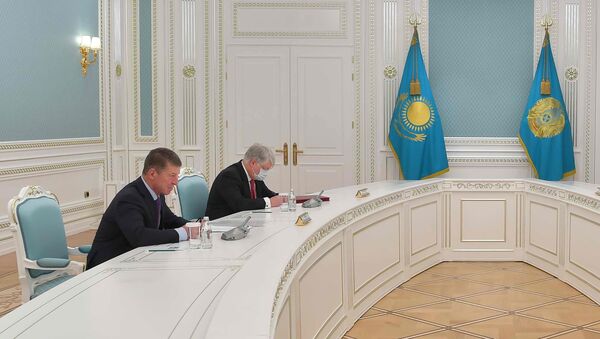 Встреча президента Казахстана Касым-Жомарта Токаева с Дмитрием Козаком - Sputnik Казахстан