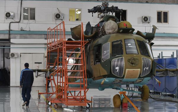 Торжественная презентация вертолета Ми-8АМТ казахстанской сборки  - Sputnik Казахстан