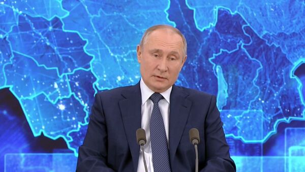 Большая пресс-конференция Владимира Путина - Sputnik Казахстан