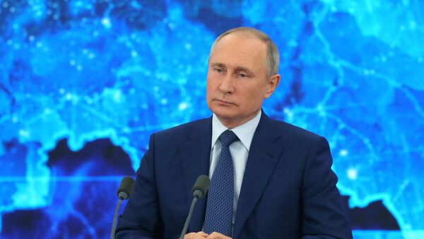 Ежегодная пресс-конференция президента РФ В. Путина - Sputnik Казахстан