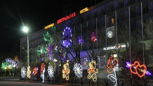 Город Байконыр украсили к новогодним праздникам - Sputnik Казахстан