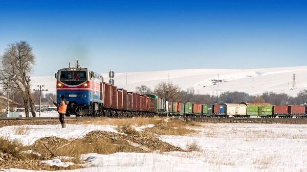Товарный поезд, архивное фото - Sputnik Казахстан