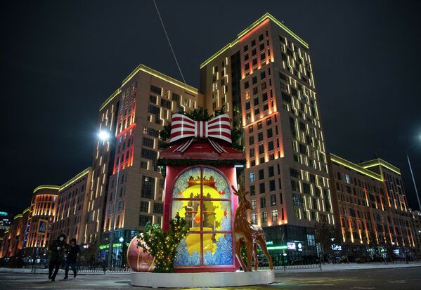 Новогоднее оформление города Нур-Султан - Sputnik Казахстан