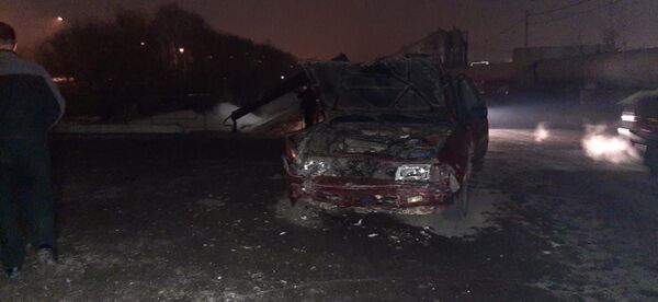 Автомашина после столкновения опрокинулась в Большой Алматинский канал - Sputnik Казахстан