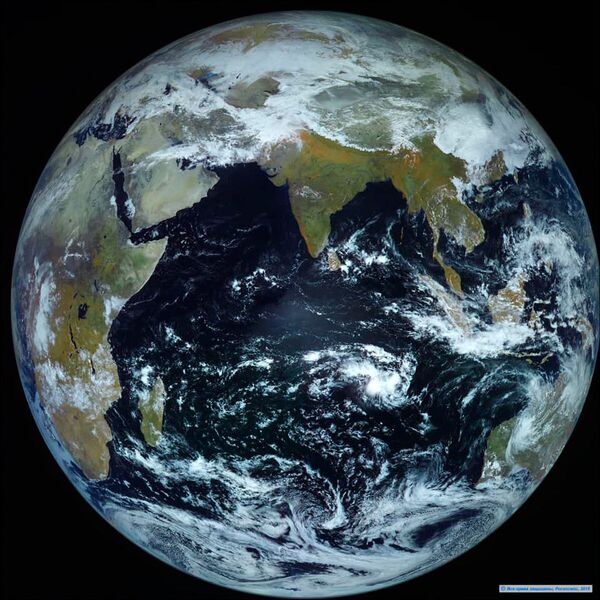 Фотография Земли, сделанная космическим аппаратом Электро-Л - Sputnik Казахстан