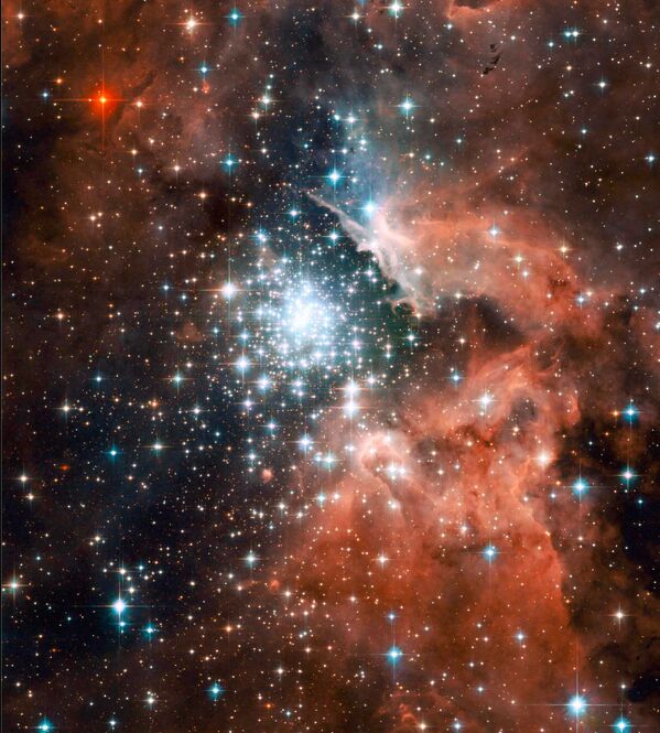 Туманность NGC 3603 в спиральном рукаве Киля нашей Галактики - Sputnik Казахстан