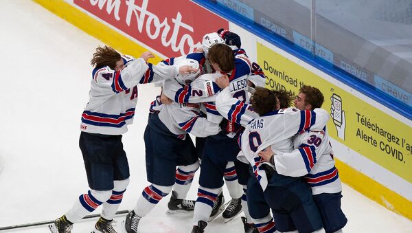 Молодежная сборная США - чемпион мира по хоккею 2021 года - Sputnik Казахстан