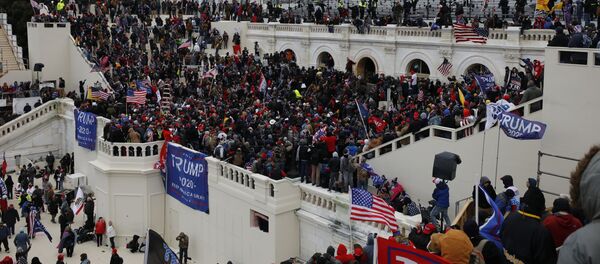 Акция протеста сторонников Д. Трампа в Вашингтоне Акция протеста сторонников Д. Трампа в Вашингтоне - Sputnik Казахстан