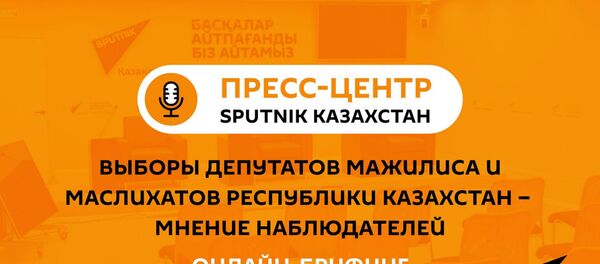 Онлайн-брифинг с участием наблюдателей  - Sputnik Казахстан