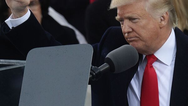 Президент США Дональд Трамп на церемонии инаугурации в Вашингтоне - Sputnik Қазақстан