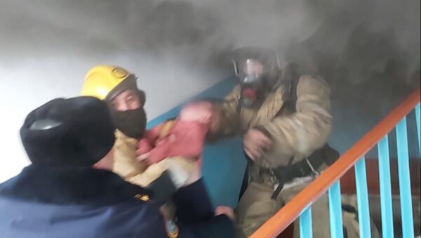 Пожар в в Талдыкоргане - Sputnik Казахстан