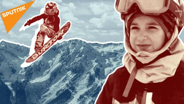 Как семилетняя сноубордистка покоряет горнолыжные трассы - Sputnik Қазақстан