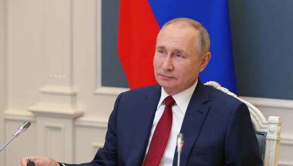 Президент РФ В. Путин выступил на сессии онлайн-форума Давосская повестка дня 2021 - Sputnik Қазақстан