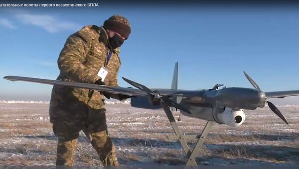 Состоялись испытательные полеты первого казахстанского БПЛА - видео - Sputnik Казахстан