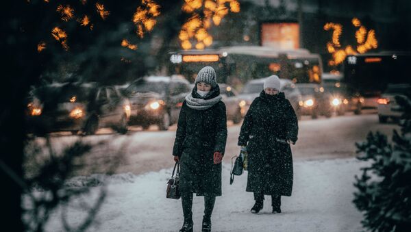 Жители столицы зимой - Sputnik Қазақстан