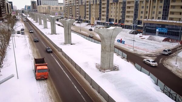 Опоры проекта Астана LRT  - Sputnik Казахстан