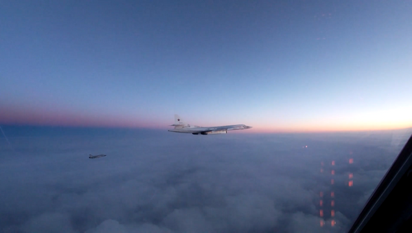 Российские Ту-160 пролетели над Баренцевым, Гренландским и Норвежским морями - видео - Sputnik Казахстан