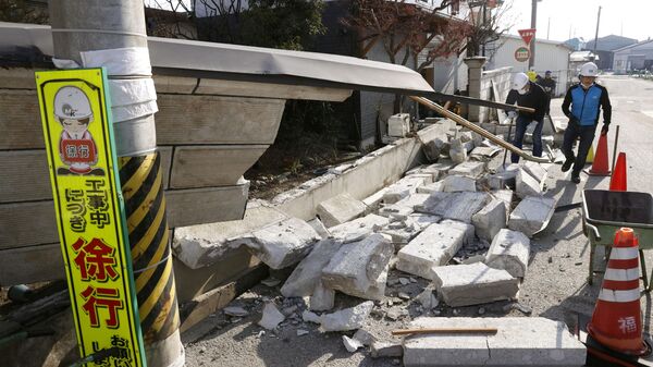 Последствия землетрясения в префектуре Фукусима в Японии  - Sputnik Казахстан