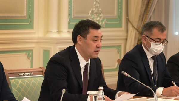 Садыр Жапаров на переговорах в расширенном составе в Акорде  - Sputnik Казахстан