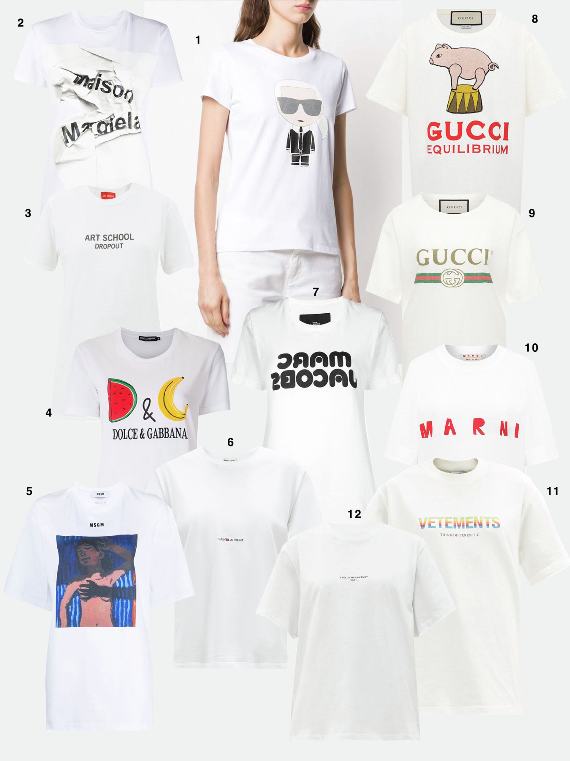 13 нескучных белых футболок с логотипами брендов - Sputnik Казахстан, 1920, 17.03.2021