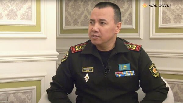 Заместитель начальника главного управления военной полиции Вооруженных сил Казахстана полковник Бекен Шынтилеуов - Sputnik Казахстан
