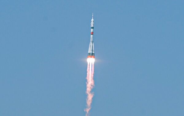 Запуск корабля Союз МС-18 Гагарин с Байконура  - Sputnik Казахстан