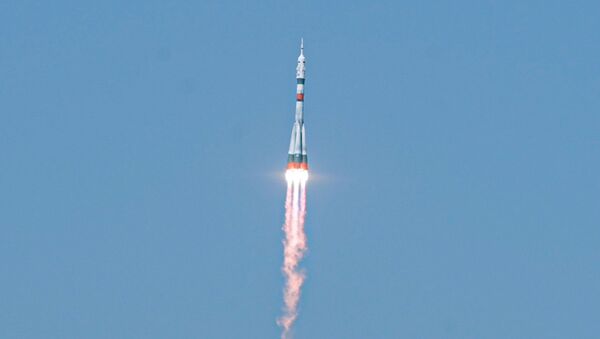 Запуск корабля Союз МС-18 Гагарин с Байконура  - Sputnik Казахстан
