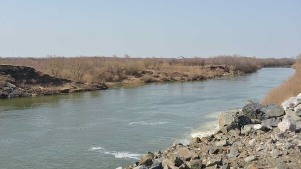 Река Есиль близ Петропавловского гидроузла - Sputnik Казахстан