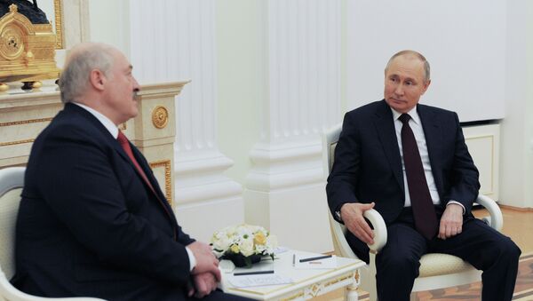 Президент РФ В. Путин встретился с президентом Беларуси А. Лукашенко - Sputnik Казахстан