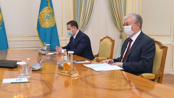 Глава государства Касым-Жомарт Токаев принял Посла Китая в Казахстане Чжан Сяо - Sputnik Қазақстан